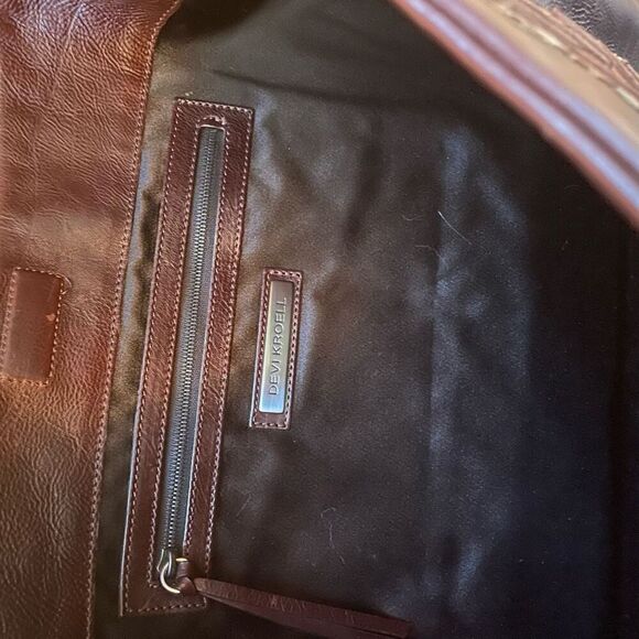 DEVI KROELL | brown leather snake python extra large hobo bag - Picture 8 of 12